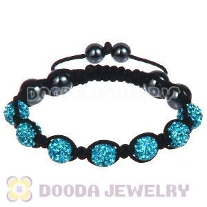 Wholesale Special Price Handmade Pave Cyan Crystal TresorBeads Bracelets