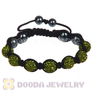 Wholesale Special Price Handmade Pave Olivine Crystal TresorBeads Bracelets