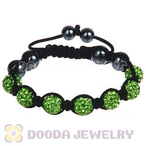 Wholesale Special Price Handmade Pave Green Crystal TresorBeads Bracelets