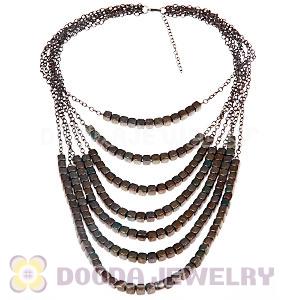 New Style Chunky Multi Layers Choker Bib Statement Necklace Wholesale