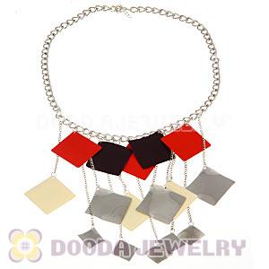 Hot New Enamel Alloy Tassel Choker Bib Statement Necklace Wholesale