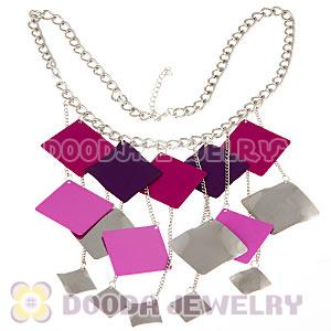 Hot New Enamel Alloy Tassel Choker Bib Statement Necklace Wholesale