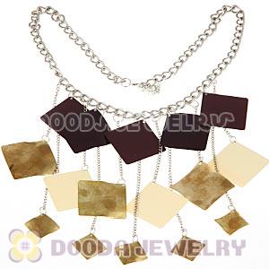 Hot New Enamel Alloy Tassel Choker Bib Statement Necklace Wholesale