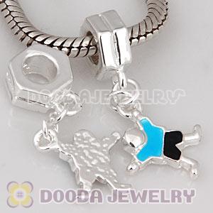 Silver Plated European Dangle Boy Charm Beads Wholesale 