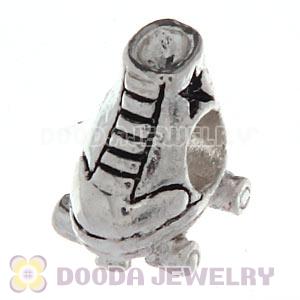 Silver Plated European Roller Skate Charm Bead Wholesale 