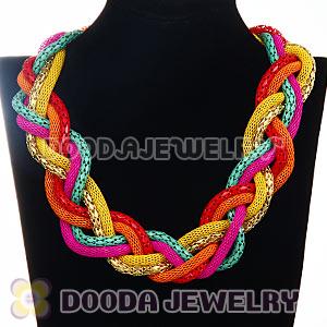 Fashion Rock Punk Chunky Braided Snake Chain Collar Necklaces
