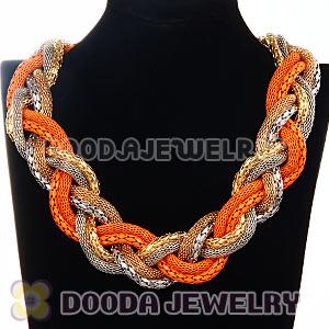 Fashion Rock Punk Chunky Braided Snake Chain Collar Necklaces