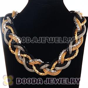Fashion Rock Punk Chunky Braided Snake Chain Collar Necklaces
