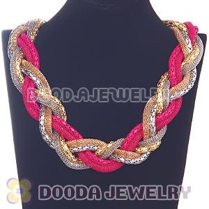Fashion Rock Punk Chunky Braided Snake Chain Collar Necklaces