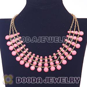 Gold Chain Multilayer Resin Diamond Choker Collar Necklace Wholesale