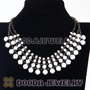 Chunky Chain Multilayer Resin Diamond Choker Collar Necklace Wholesale