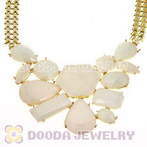 Chunky Chain Candy Resin Geometry Choker Bib Necklace Wholesale