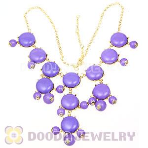 2012 New Fashion Lavender Bubble Bib Statement Necklaces Wholesale