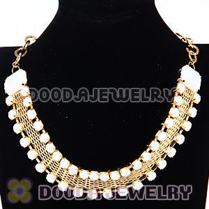 Chunky Gold Chain Resin Rhinestone Choker Collar Necklaces Wholesale
