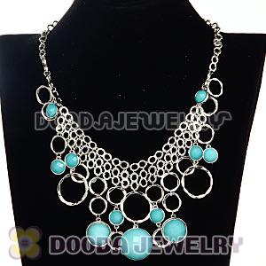 Fashion Multilayer Resin Rhinestone Choker Bib Necklaces Wholesale
