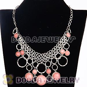 Fashion Multilayer Resin Rhinestone Choker Bib Necklaces Wholesale