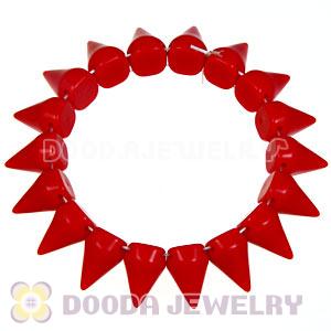 Fashion Hot Cool Rock Punk Spike Rivets Elastic Stretch Bracelet