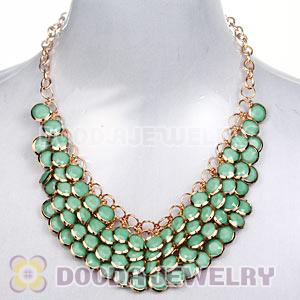 Turquoise Chunky Multi Layers Bubble Bib Statement Necklace Wholesale
