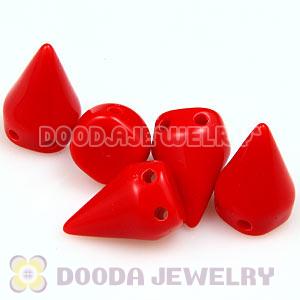 Single Row Rock Punk Spike Rivet Stud Acrylic Beads For Bracelet