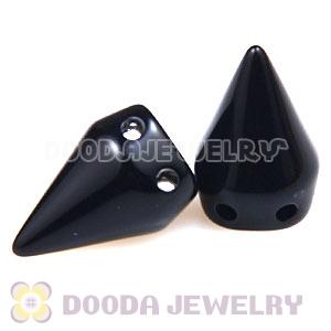 Single Row Rock Punk Spike Rivet Stud Acrylic Beads For Bracelet