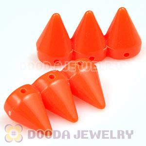 Three Row Rock Punk Spike Rivet Stud Acrylic Beads For Bracelet