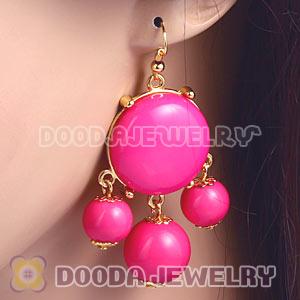 Fashion Gold Plated Roseo Drop Bubble Earrings Wholesale