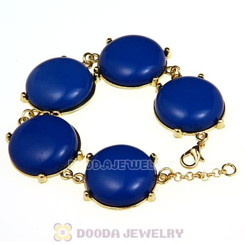2012 Fashion Resin Bead Dark Blue Bubble Bracelets Wholesale