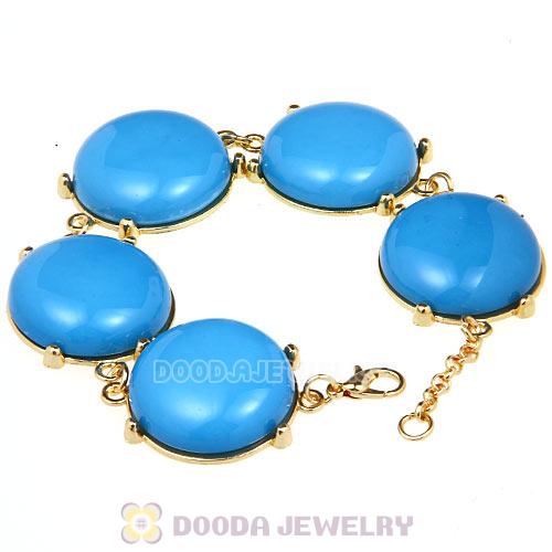 2012 Fashion Resin Bead Blue Bubble Bracelets Wholesale