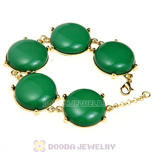 2012 Fashion Resin Bead Dark Green Bubble Bracelets Wholesale