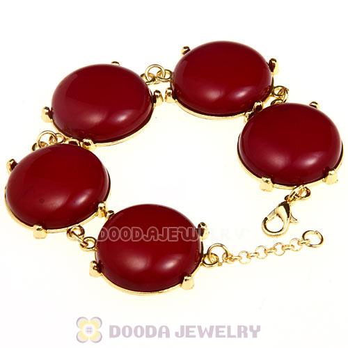 2012 Fashion Resin Bead Claret Bubble Bracelets Wholesale