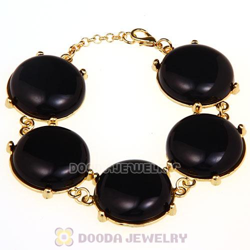 2012 Fashion Resin Bead Black Bubble Bracelets Wholesale