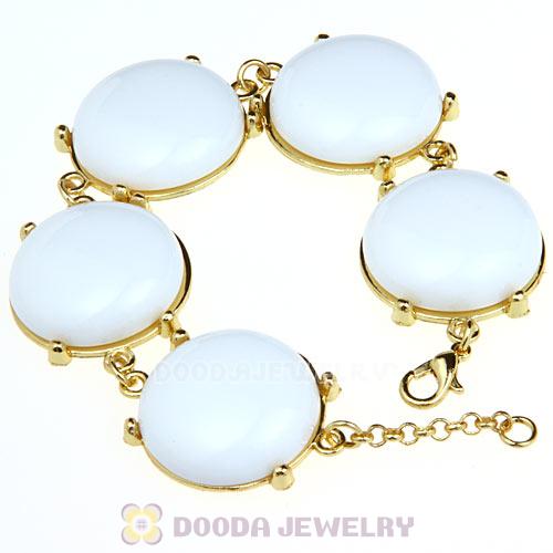 2012 Fashion Resin Bead White Bubble Bracelets Wholesale