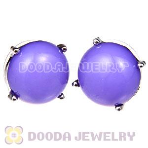 2012 Fashion Silver Plated Lavender Bubble Stud Earrings Wholesale
