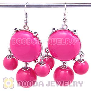 Fashion Silver Plated Drop Roseo Bubble Earrings Wholesale