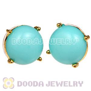 2012 Fashion Gold Plated Turquoise Bubble Stud Earrings Wholesale