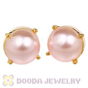 2012 Fashion Gold Plated Bubble Stud Earrings Pearl Wholesale