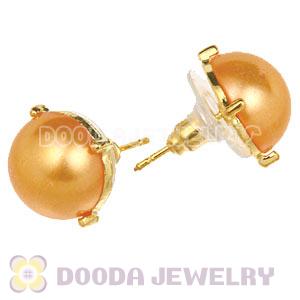 2012 Fashion Gold Plated Pearl Bubble Stud Earrings Wholesale