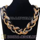 Fashion Rock Punk Chunky Braided Snake Chain Collar Necklaces
