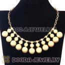 Fashion Ivory Resin Bubble Statement Necklace Wholesale