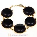 2012 Fashion Resin Bead Black Bubble Bracelets Wholesale
