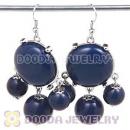 Fashion Silver Plated Drop Navy Bubble Earrings Wholesale