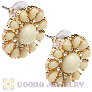 Fashion Resin Flower Bubble Stud Earring Wholesale