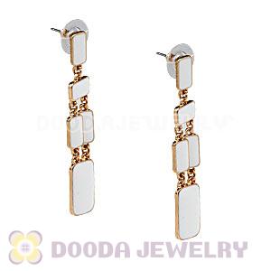 Fashion White Park Guell Statement Drop Earrings Wholesale