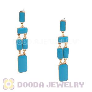 Fashion Blue Park Guell Statement Drop Earrings Wholesale