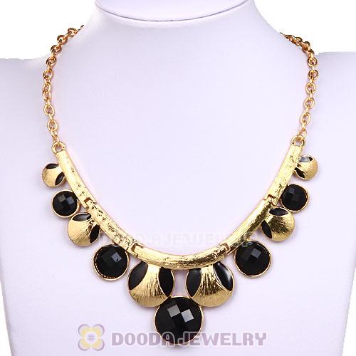 Gold Chain Resin Choker Bib Necklaces Wholesale