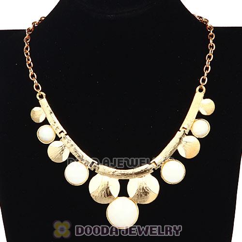 Gold Chain Resin Choker Bib Necklaces Wholesale