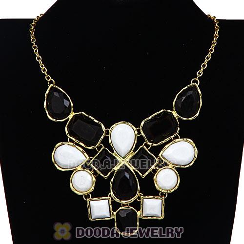 European Resin Turquoise Choker Bib Necklaces Wholesale