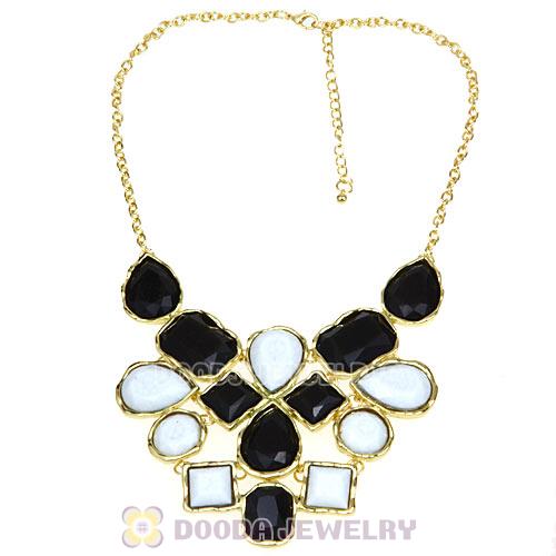 European Resin Turquoise Choker Bib Necklaces Wholesale