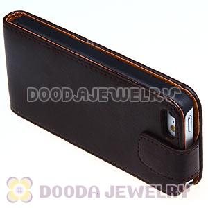 Magnetic Flip Leather Cover Vertical Pouch iPhone 5 Cases Wholesale