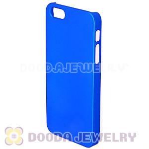 Ultra Slim Blue Frosted Hard Cover iPhone5 Cases Wholesale